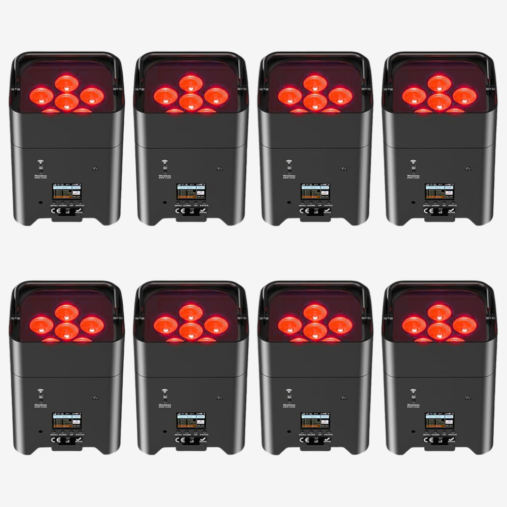 8 LEDs sur batterie
